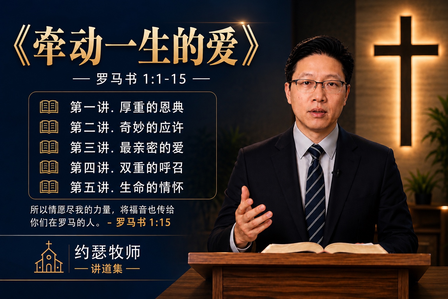 牵动一生的爱 罗马书 1:1-15 约瑟牧师讲道集
